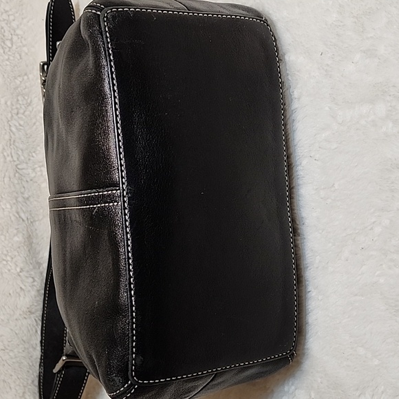 Coach Y2K Legacy Elegant Black Leather Convertible Crossbody Hobo Bag 9566 - Picture 11 of 16